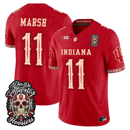 Men's Indiana Hoosiers Día de los Muertos Vapor Limited Jersey - All Stitched