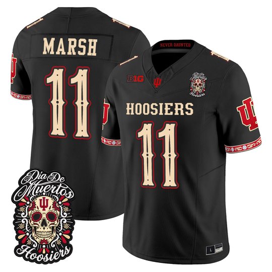 Men's Indiana Hoosiers Día de los Muertos Vapor Limited Jersey - All Stitched