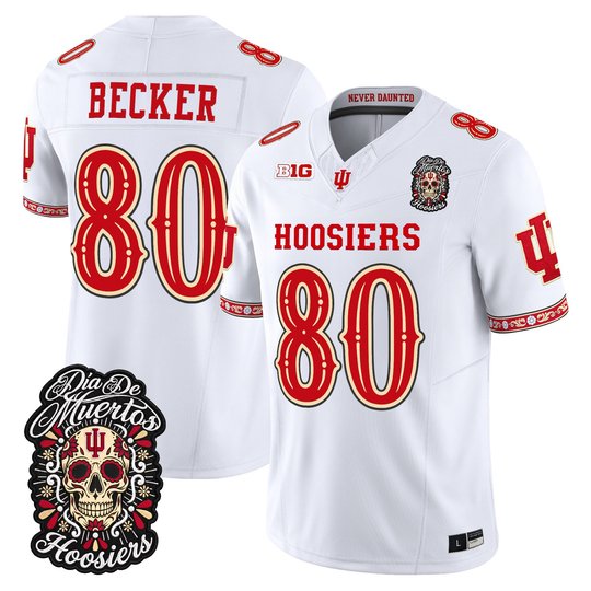 Men's Indiana Hoosiers Día de los Muertos Vapor Limited Jersey - All Stitched