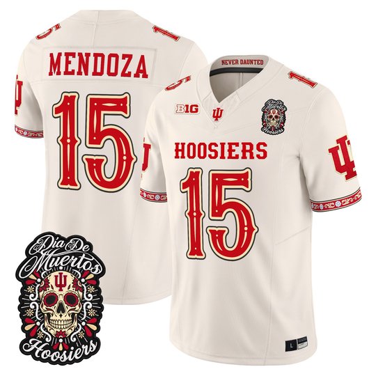Men's Indiana Hoosiers Día de los Muertos Vapor Limited Jersey - All Stitched