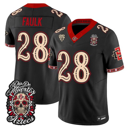 Men's San Diego State Aztecs Día de los Muertos Vapor Limited Jersey - All Stitched