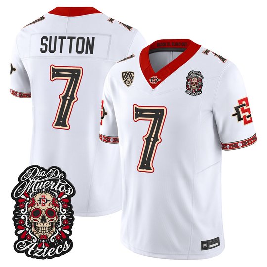 Men's San Diego State Aztecs Día de los Muertos Vapor Limited Jersey - All Stitched