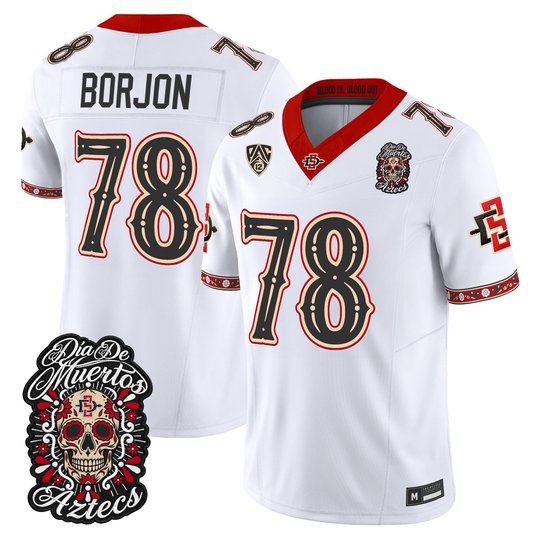 Men's San Diego State Aztecs Día de los Muertos Vapor Limited Jersey - All Stitched