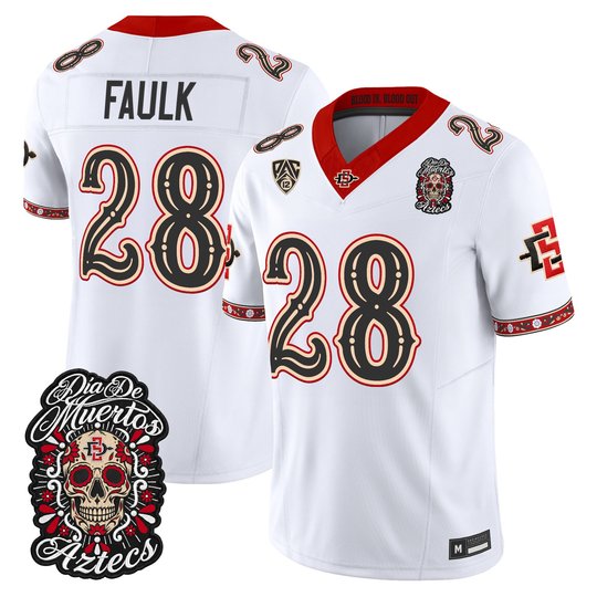 Men's San Diego State Aztecs Día de los Muertos Vapor Limited Jersey - All Stitched