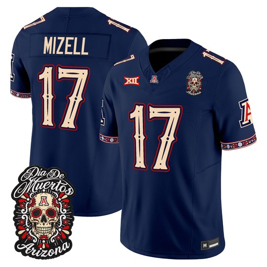 Men's Arizona Wildcats Día de los Muertos Vapor Limited Jersey - All Stitched