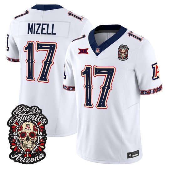 Men's Arizona Wildcats Día de los Muertos Vapor Limited Jersey - All Stitched