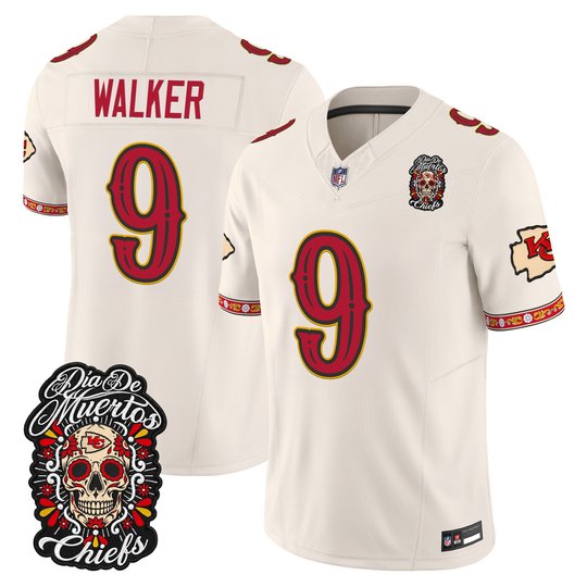 Men's Kansas City Chiefs Día de los Muertos Vapor Limited Jersey - All Stitched