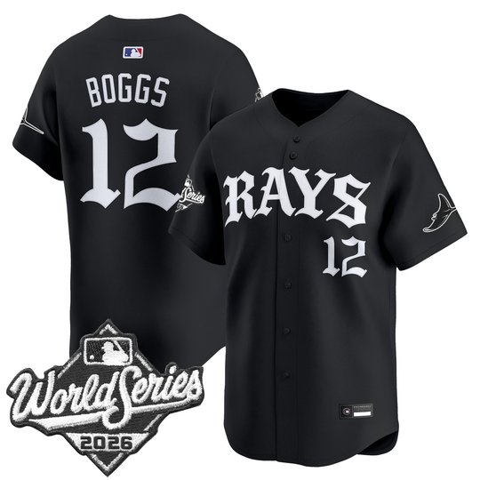 Men's Tampa Bay Rays 2026 World Series Vapor Premier Limited Jersey - Old English Edition - All Stitched