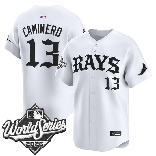 Men's Tampa Bay Rays 2026 World Series Vapor Premier Limited Jersey - Old English Edition - All Stitched