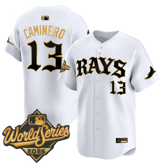 Men's Tampa Bay Rays 2026 World Series Vapor Premier Limited Jersey - Old English Edition - All Stitched