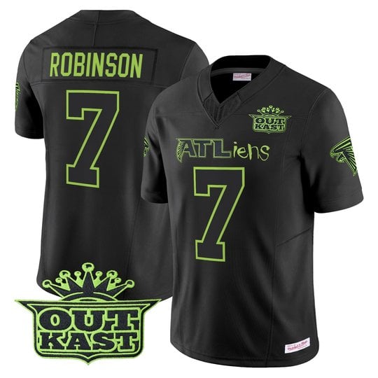 Outkast x Atlanta Falcons 30th Anniversary ATLiens Vapor Limited Jersey V2 - All Stitched