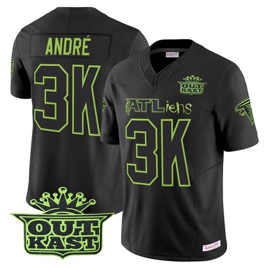 Outkast x Atlanta Falcons 30th Anniversary ATLiens Vapor Limited Jersey V2 - All Stitched