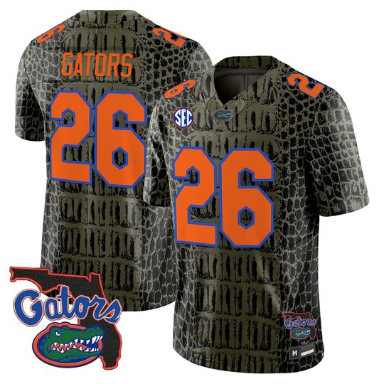 Florida Gators Olive Vapor Limited Jersey - Stitched