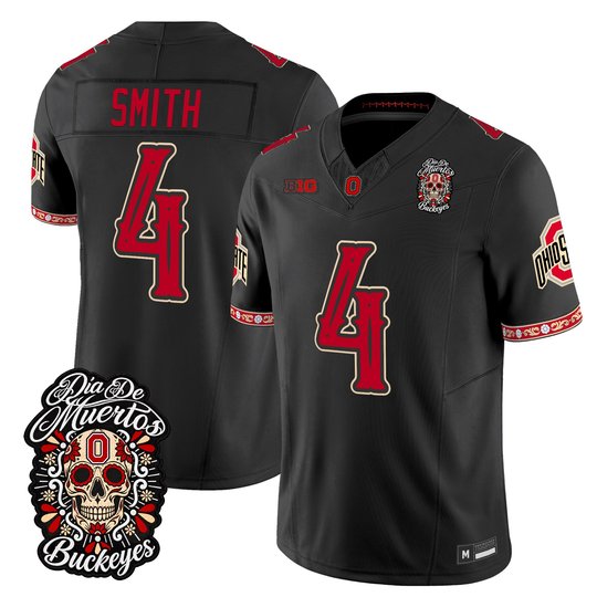 Men's Ohio State Buckeyes Día de los Muertos Vapor Limited Jersey - All Stitched