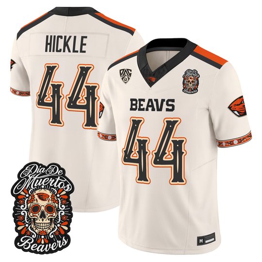 Men's Oregon State Beavers Día de los Muertos Vapor Limited Jersey - All Stitched