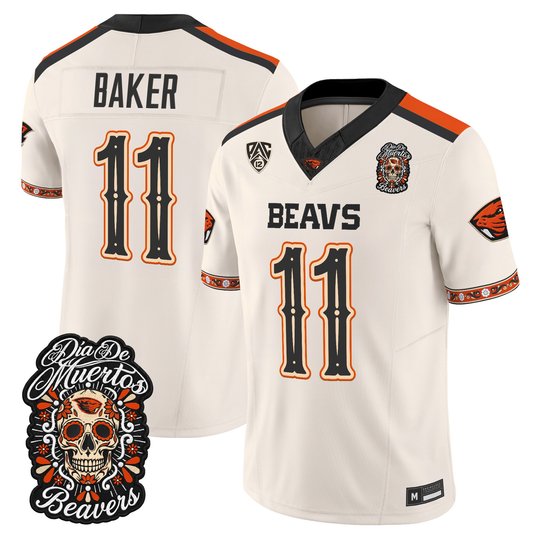 Men's Oregon State Beavers Día de los Muertos Vapor Limited Jersey - All Stitched