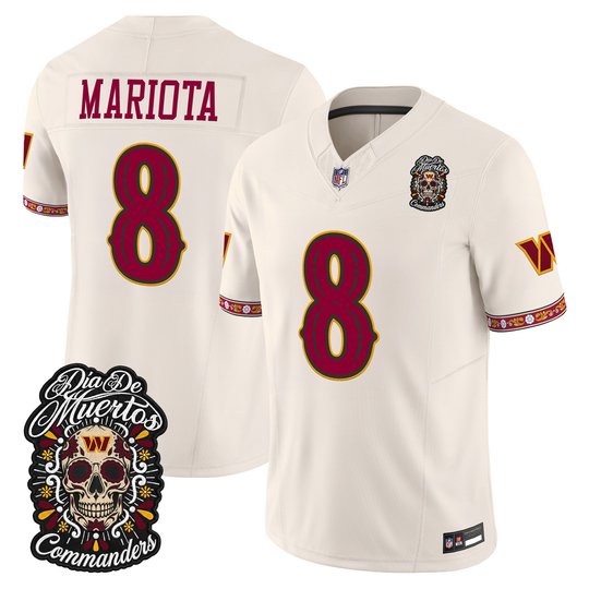 Men's Washington Commanders Día de los Muertos Vapor Limited Jersey - All Stitched