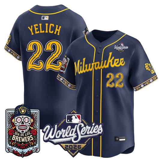 Men's Milwaukee Brewers Día de los Muertos Vapor Premier Limited Jersey - 2026 World Series - Stitched