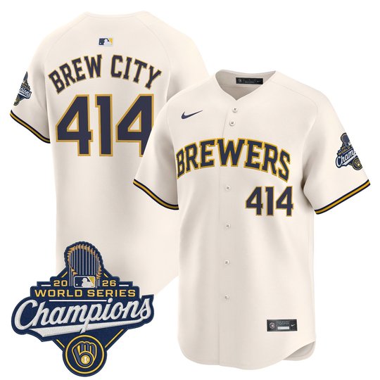 Men's Milwaukee Brewers 2026 World Series Champions Vapor Premier Limited Jersey - All Stitched
