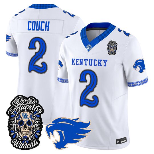 Men's Kentucky Wildcats Día de los Muertos Vapor Limited Jersey - All Stitched