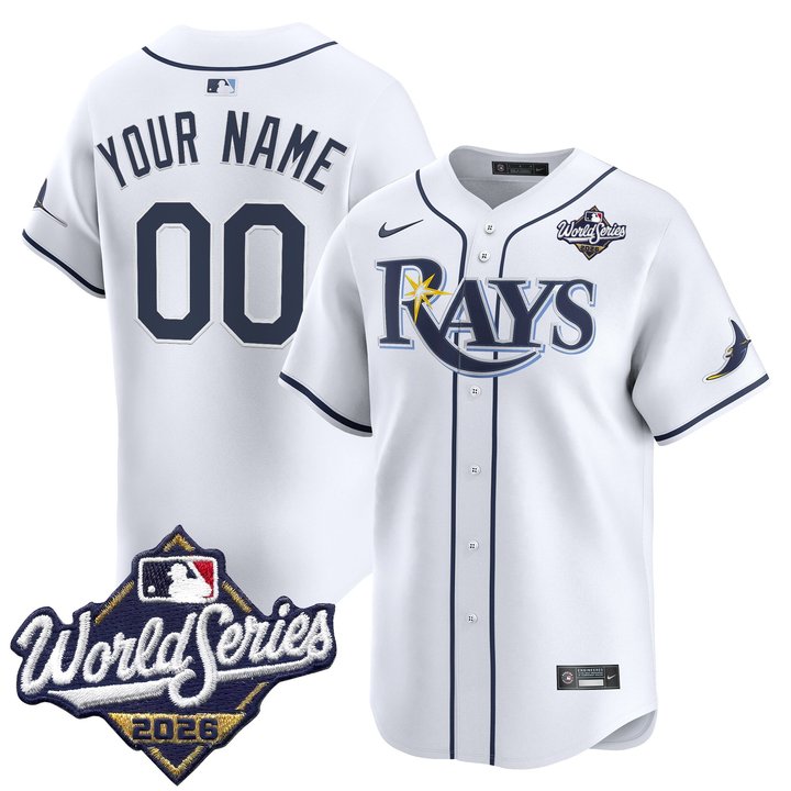 Tampa Bay Rays 2026 World Series Vapor Premier Limited Custom Jersey V2 - All Stitched