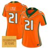 Women's Miami Hurricanes 2001 Throwback Vapor Limited Jersey - All Stitched
