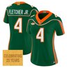 Women's Miami Hurricanes 2001 Throwback Vapor Limited Jersey - All Stitched