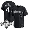 Men's Milwaukee Brewers 2026 World Series Vapor Premier Limited Jersey - Gothic Edition - All Stitched