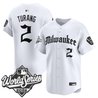 Men's Milwaukee Brewers 2026 World Series Vapor Premier Limited Jersey - Gothic Edition - All Stitched