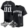 Milwaukee Brewers 2026 World Series Vapor Premier Limited Custom Jersey - Old English Edition - All Stitched
