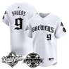 Men's Milwaukee Brewers 2026 World Series Vapor Premier Limited Jersey - Old English Edition - All Stitched
