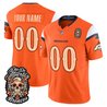 Denver Broncos Día de los Muertos Vapor Limited Custom Jersey - All Stitched