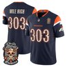 Men's Denver Broncos Día de los Muertos Vapor Limited Jersey - All Stitched
