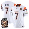 Men's Denver Broncos Día de los Muertos Vapor Limited Jersey - All Stitched