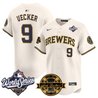 Men's Milwaukee Brewers 2026 World Series Vapor Premier Limited Jersey V2 - Bob Uecker Patch - All Stitched