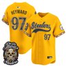 Men's Pittsburgh Steelers Día de los Muertos Vapor Limited Baseball Jersey - All Stitched