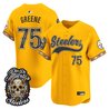 Men's Pittsburgh Steelers Día de los Muertos Vapor Limited Baseball Jersey - All Stitched