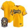 Men's Pittsburgh Steelers Día de los Muertos Vapor Limited Baseball Jersey - All Stitched
