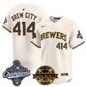 Men's Milwaukee Brewers 2026 World Series Champions Vapor Premier Limited Jersey - Bob Uecker Patch - All Stitched