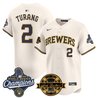 Men's Milwaukee Brewers 2026 World Series Champions Vapor Premier Limited Jersey - Bob Uecker Patch - All Stitched