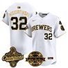 Men's Milwaukee Brewers 2026 World Series Champions Vapor Premier Limited Jersey - Bob Uecker Patch - All Stitched