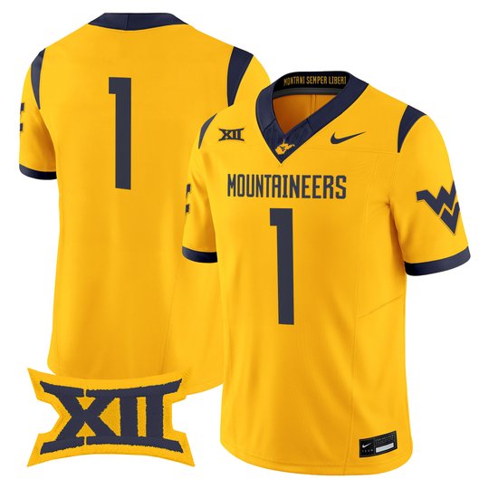 Men's West Virginia Mountaineers 2026 Vapor Limited Jersey - All Stitched