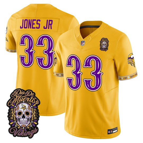 Men's Minnesota Vikings Día de los Muertos Vapor Limited Jersey - All Stitched