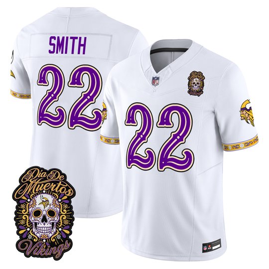 Men's Minnesota Vikings Día de los Muertos Vapor Limited Jersey - All Stitched