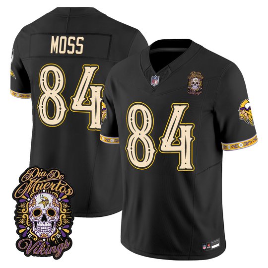 Men's Minnesota Vikings Día de los Muertos Vapor Limited Jersey - All Stitched