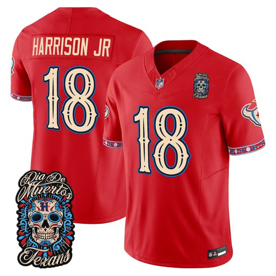 Men's Houston Texans Día de los Muertos Vapor Limited Jersey - All Stitched