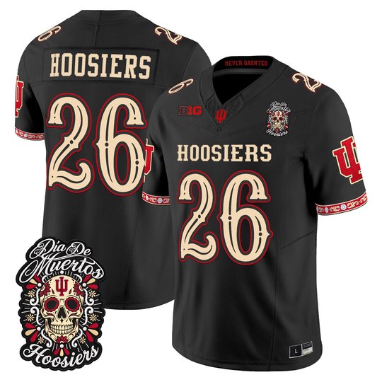 Men's Indiana Hoosiers Día de los Muertos Vapor Limited Jersey - All Stitched