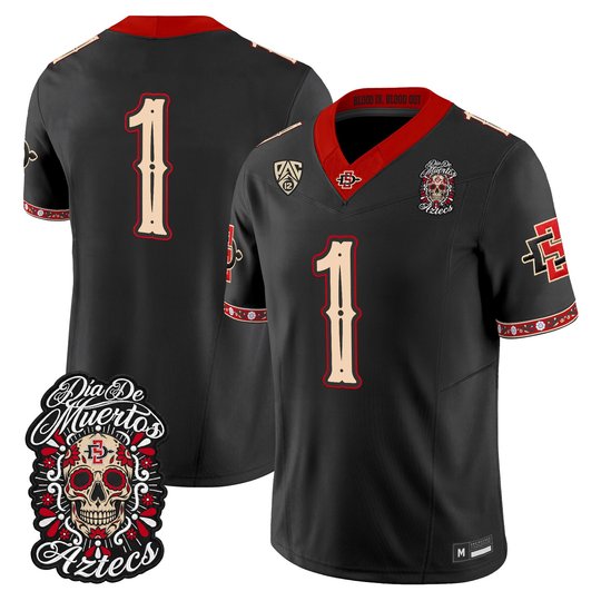 Men's San Diego State Aztecs Día de los Muertos Vapor Limited Jersey - All Stitched