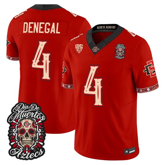 Men's San Diego State Aztecs Día de los Muertos Vapor Limited Jersey - All Stitched