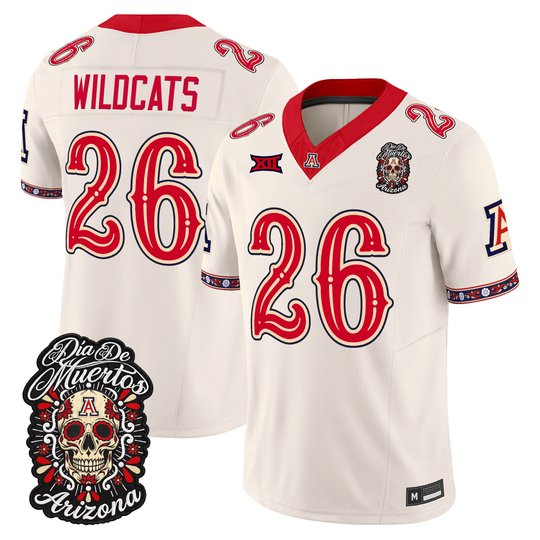 Men's Arizona Wildcats Día de los Muertos Vapor Limited Jersey - All Stitched